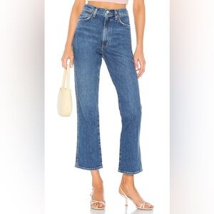Agolde Pinch Waist High Rise Kick Jeans Medium Wash 24